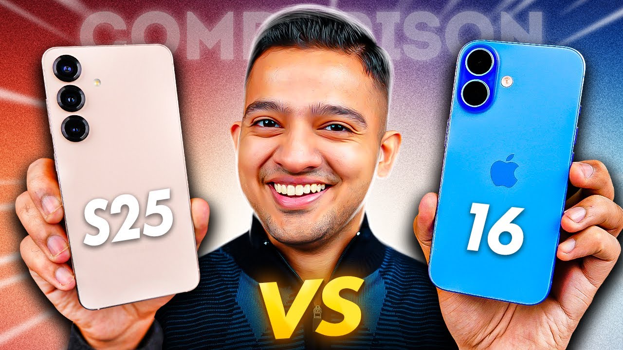 Samsung Galaxy S25 Vs iPhone 16 - Comparison⚡️Battle Of Compact Flagships !! 🔥