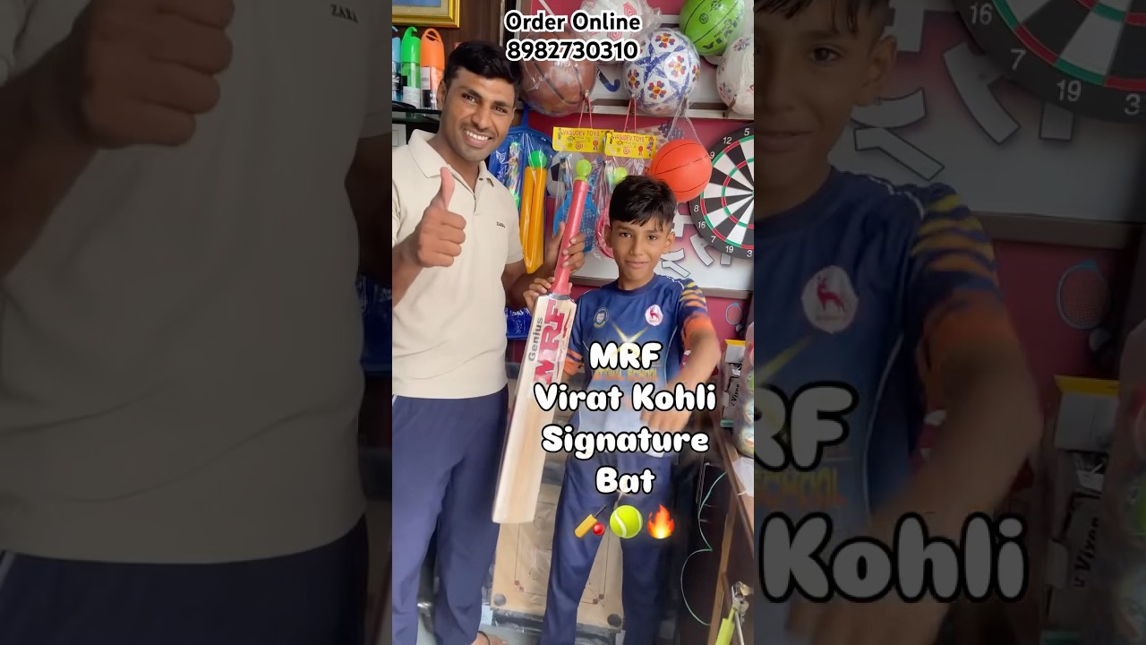 MRF Virat Kohli Signature Bat Sold!🔥 Customer&rsquo;s Reaction | Cricket Lovers Must Watch! 🏏 #ytshorts