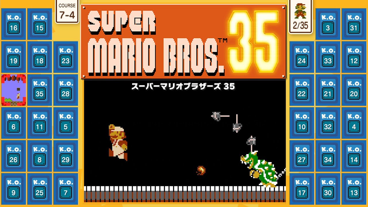 35人のマリオが奇跡と絶望の大絶叫『 スーパーマリオブラザーズ35 』