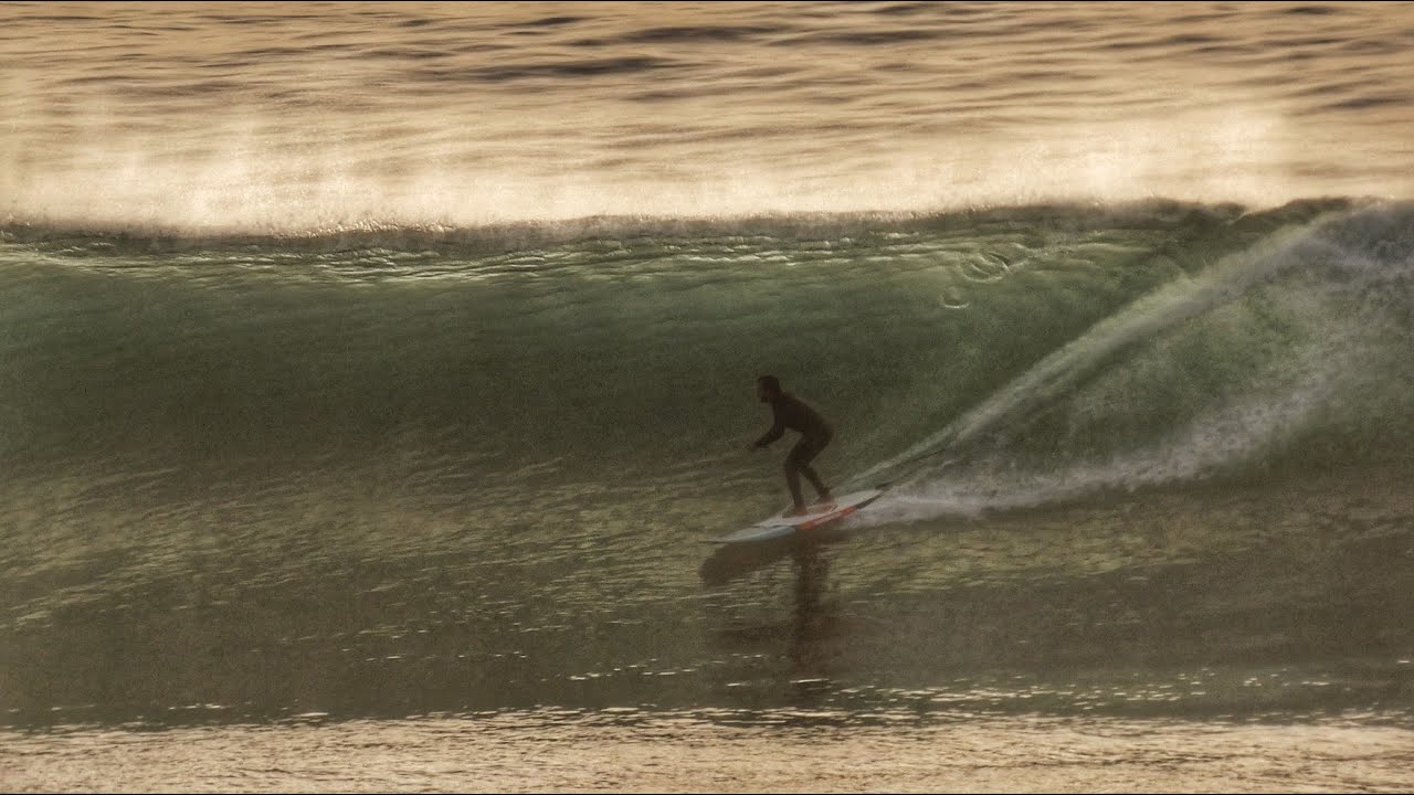 Sunset SUP Surf Session - Parede - Portugal - 09 Feb 2022 (4K)