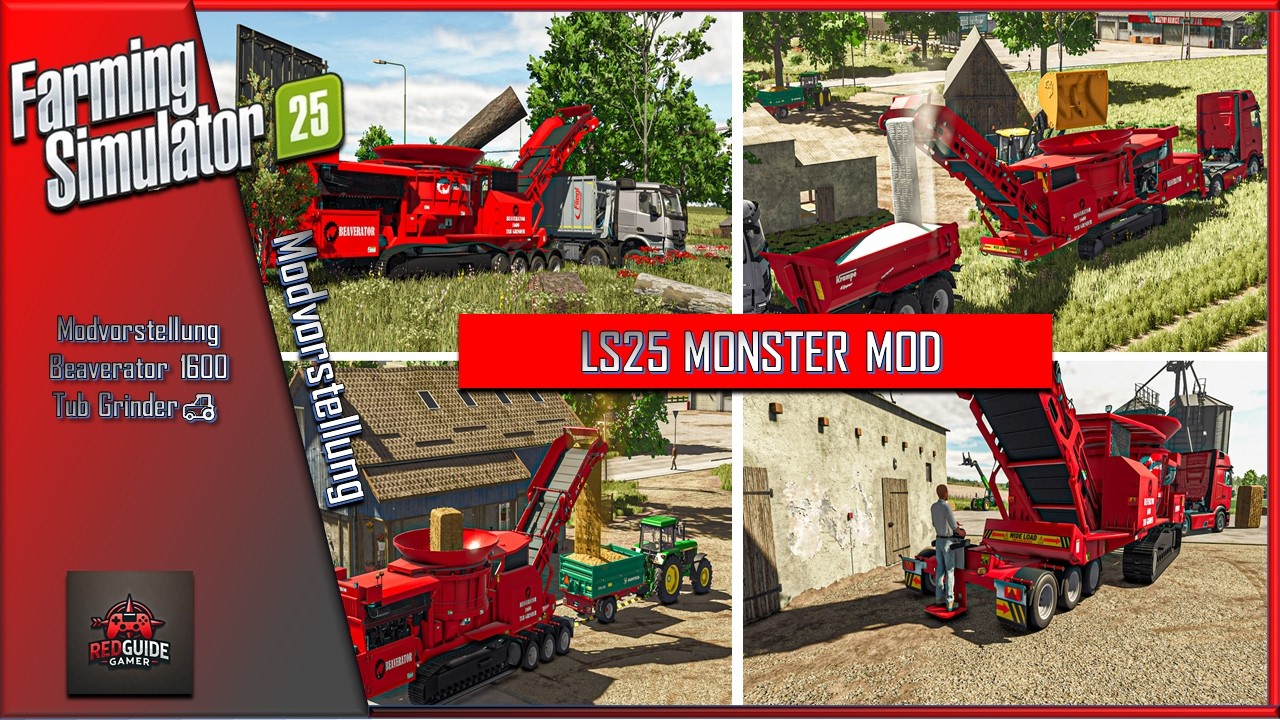 🔥 Beaverator 1600 Tub Grinder im LS25 – Der BRUTALSTE Häcksler? | Modvorstellung