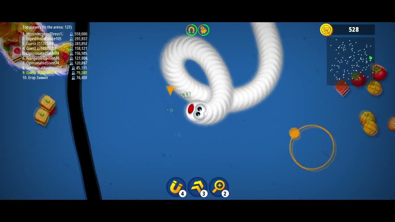 🐍WORMSZONE IO  GIANT SLITHER SNAKE TOP 01  Epic Worms Zone Best Gameplay! episode 125 gaming