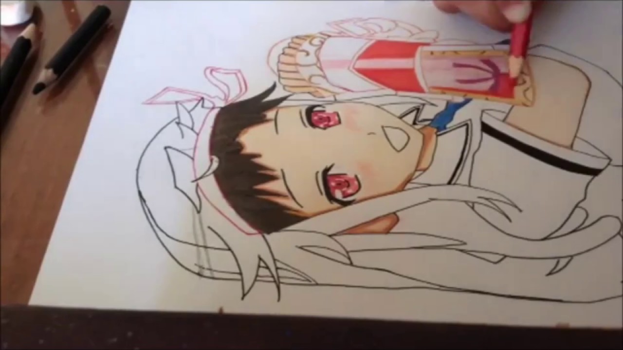 Ayame from Senran Kagura Estival Versus Drawing Time lapse
