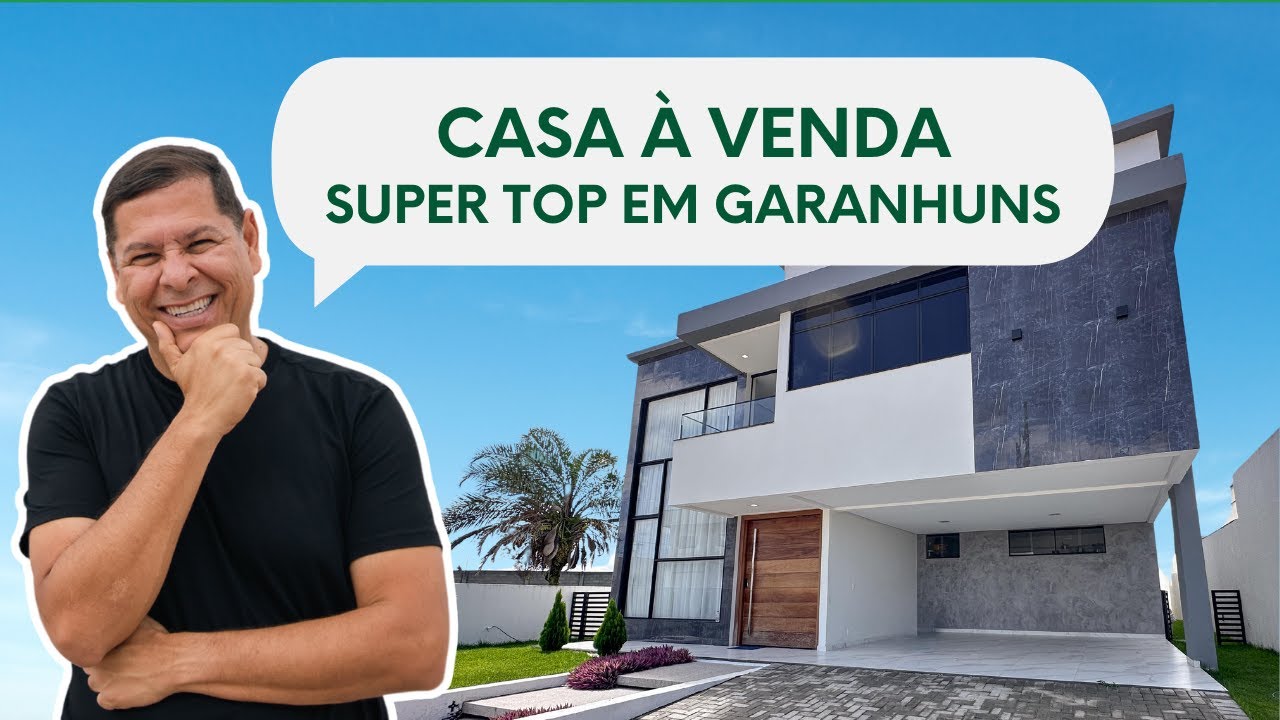 CASA COM 4 QUARTOS À VENDA NO CONDOMÍNIO MORADA NOBRE EM GARANHUNS – PE.