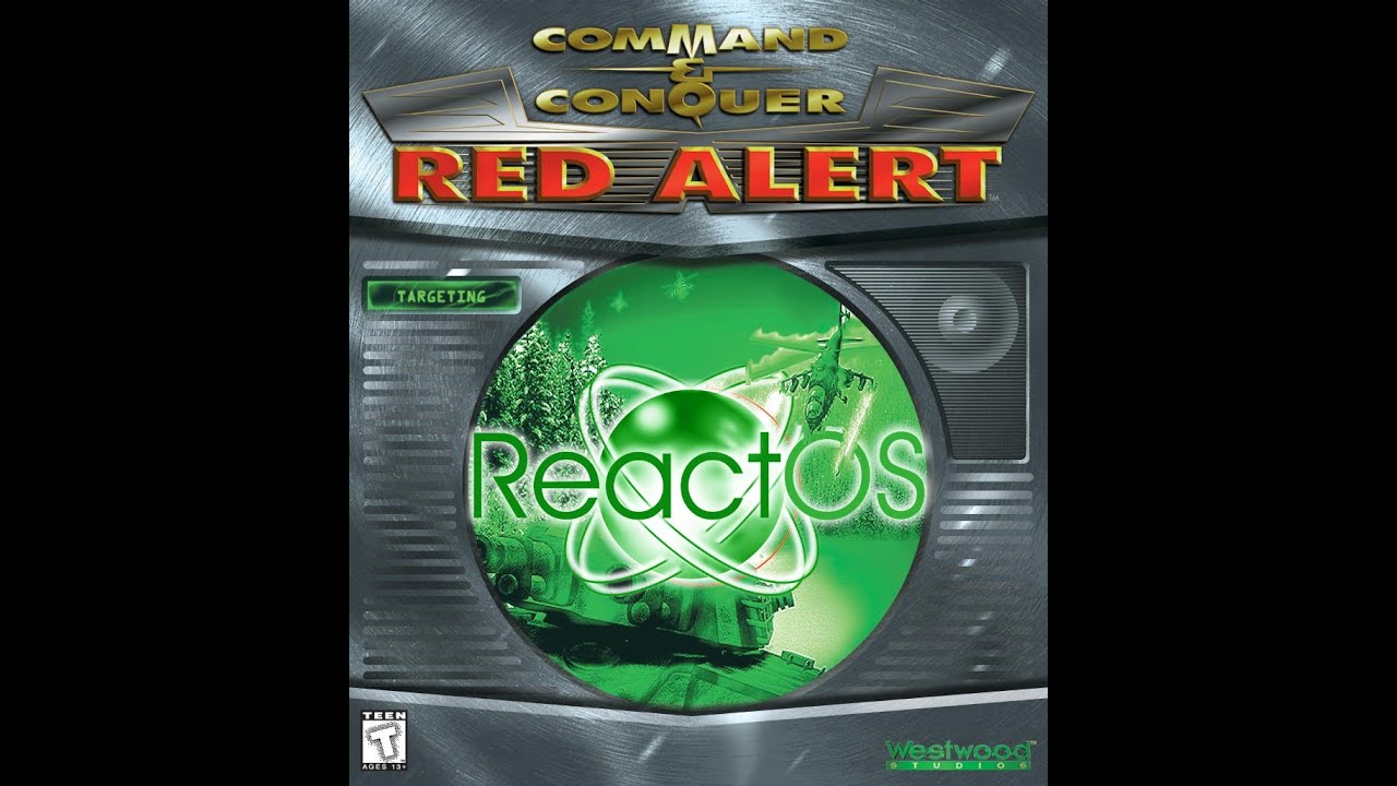 Red Alert running on ReactOS on real hardware