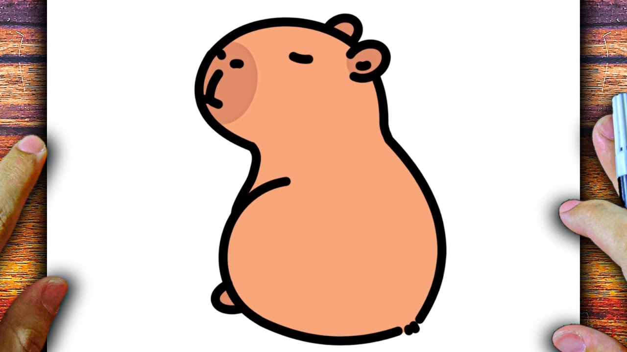COMO DESENHAR UMA CAPIVARA - CÓMO DIBUJAR UN CAPIBARA