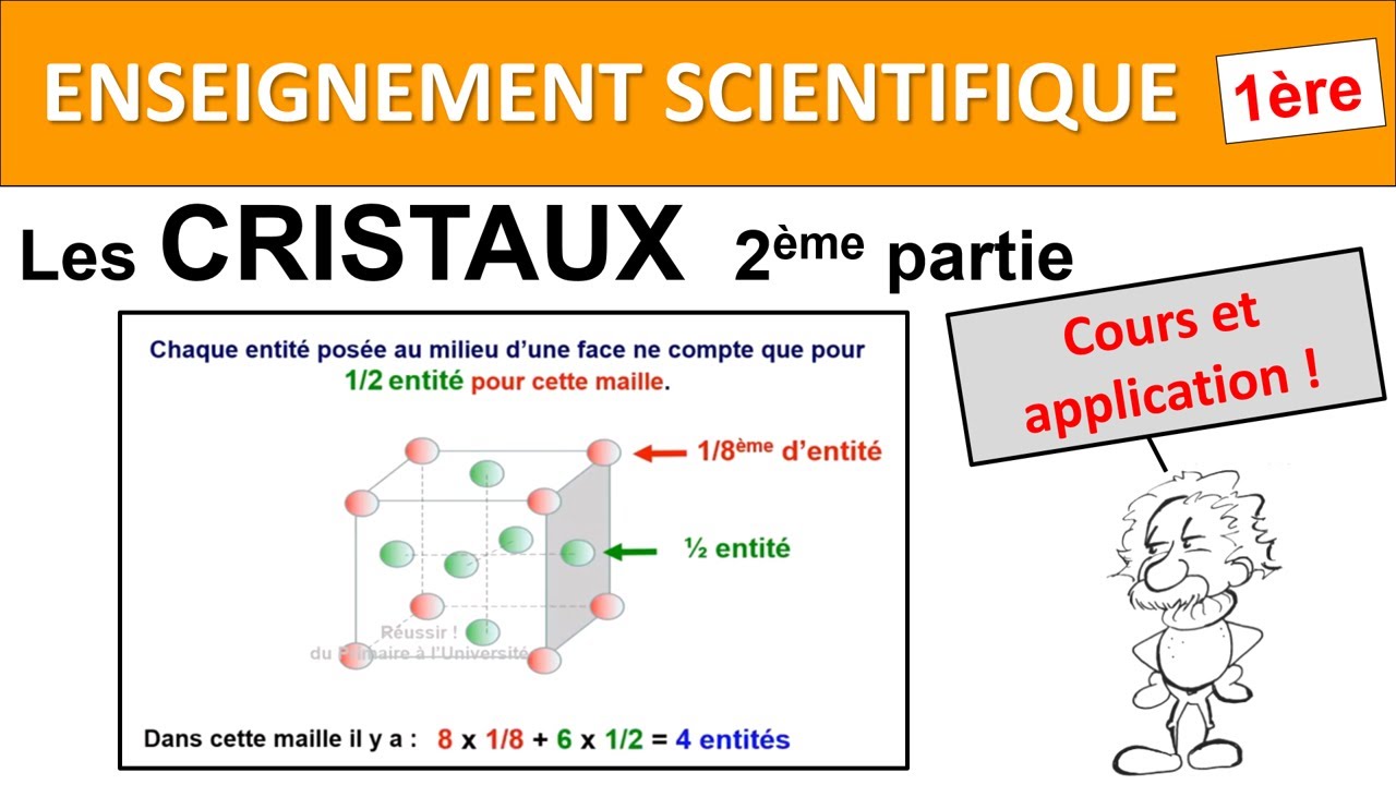 Enseignement scientifique Première Les cristaux 2 Cours et applications