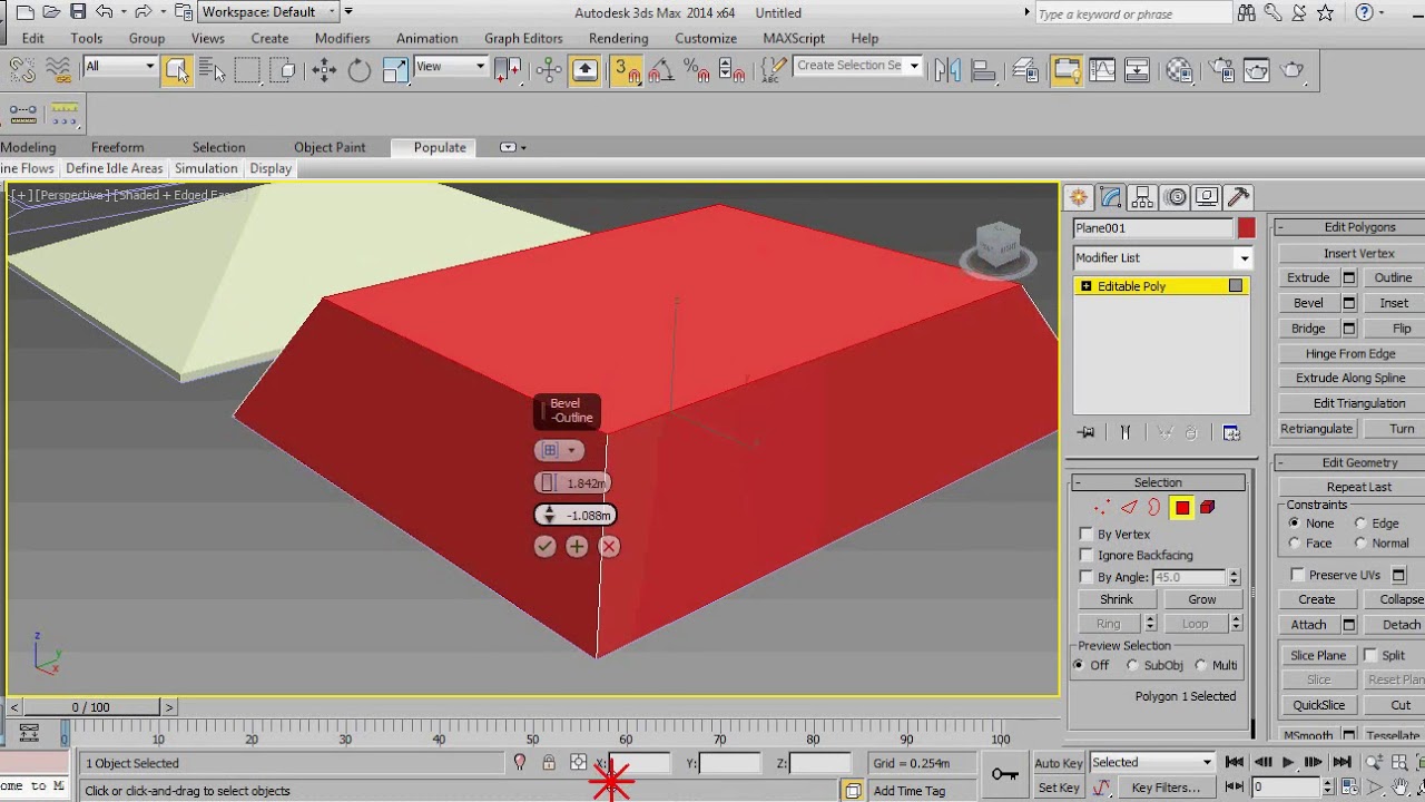 techos inclinados en 3ds max