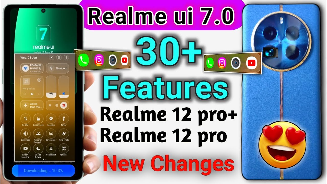 Realme ui 7.0 Features 🤩| Realme 12 pro plus ui 7.0 Features | Realme 12 pro ui 7.0 features 