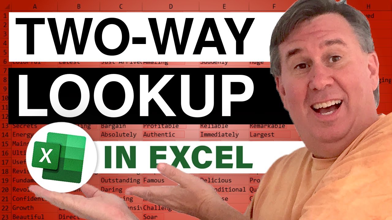 Excel - 2-Way Lookup Dueling Excel with Mike Girvin  - Episode 1124