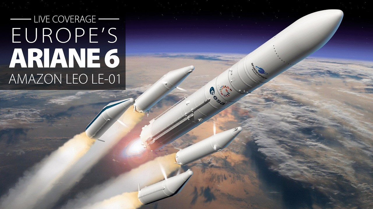 Watch Live: Arianespace launches 1st Ariane 6 rocket customer flight, carring Amazon Leo satellites