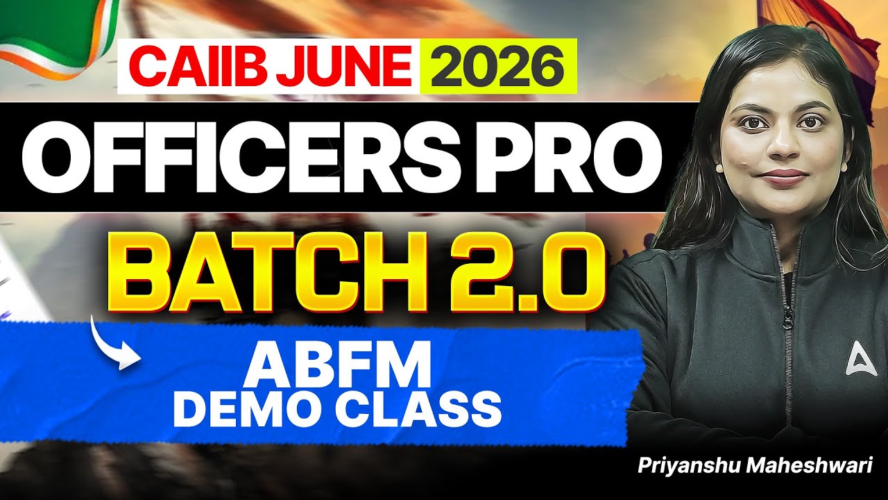 CAIIB June 2026 | Officer PRO Batch 2.0 | ABFM | Demo Class | Priyanshu Maheshwari