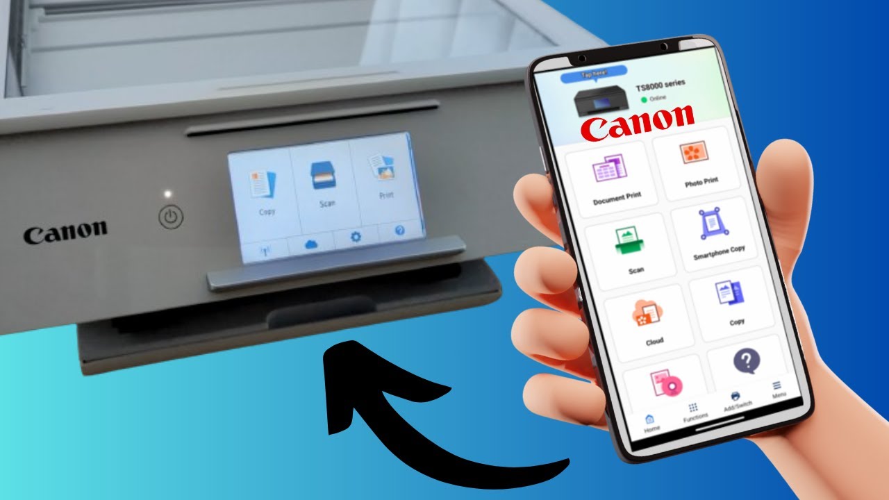 How To Connect Canon Printer to WiFi Using A Smartphone - Pixma TS8051