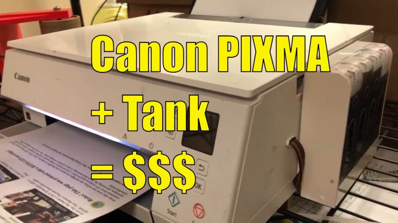 Как добавить многоразовую емкость для чернил в принтер Canon PIXMA - картридж PGI 280 CLI 281 СНПЧ