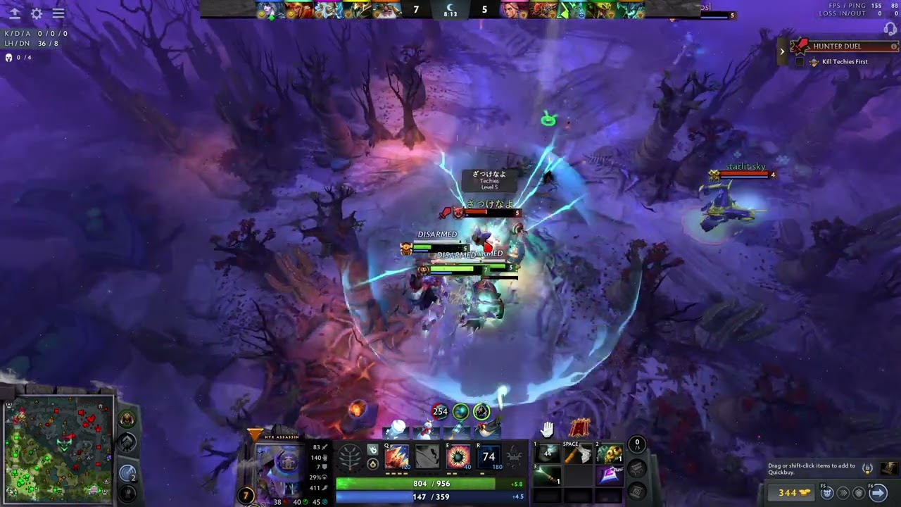 Dota 2 - Nyx Mid with Cr1s1s Sniper - Int heroes get rekt
