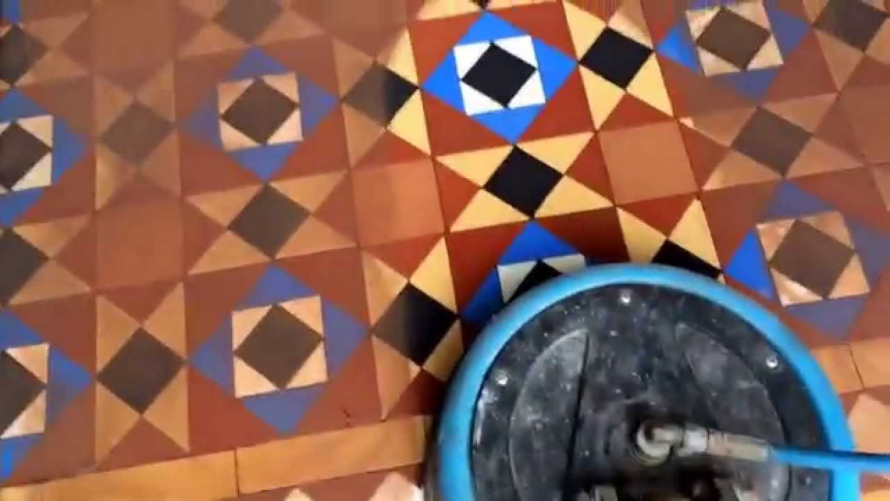 Victorian tile floor cleaning Edinburgh.            Duddingston Crescent