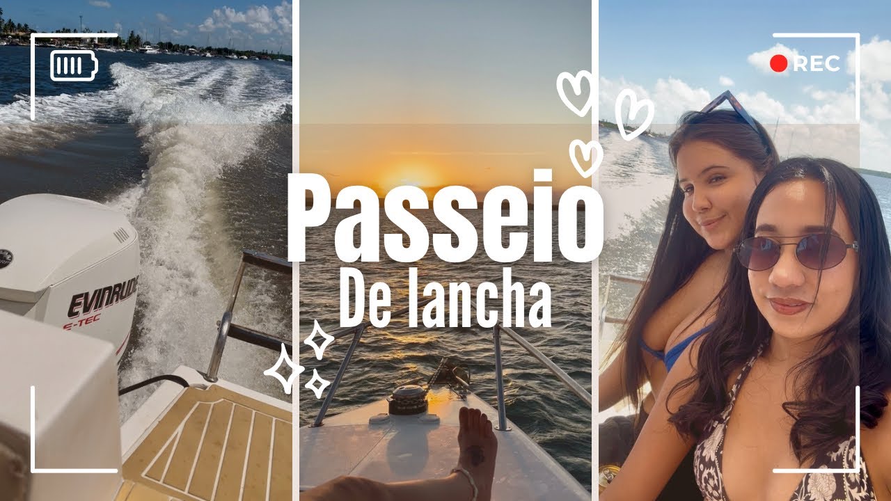 VLOG: FIZ UM PASSEIO DE LANCHA 🐚☀️