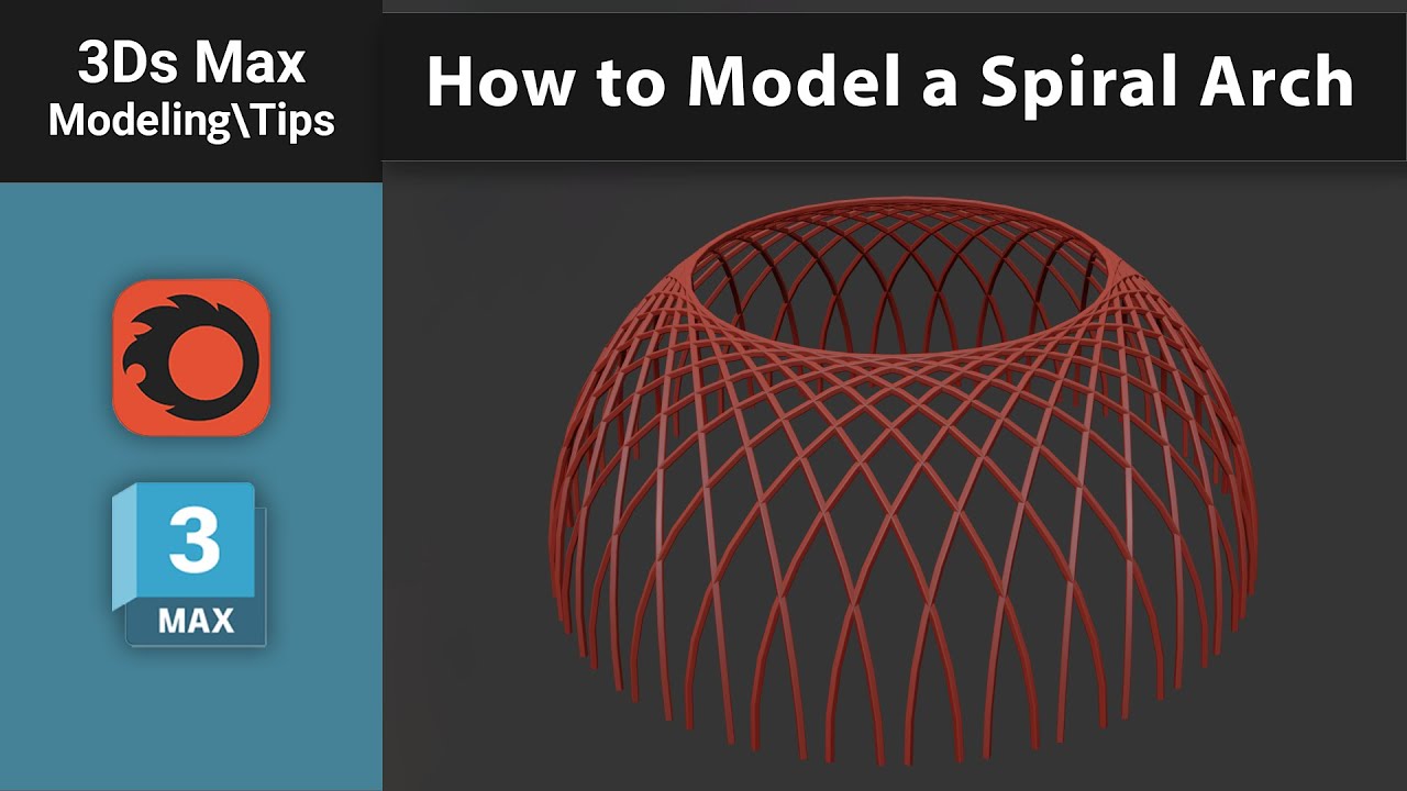 From Line to Spiral Arch &ndash; 3ds Max Array Tutorial