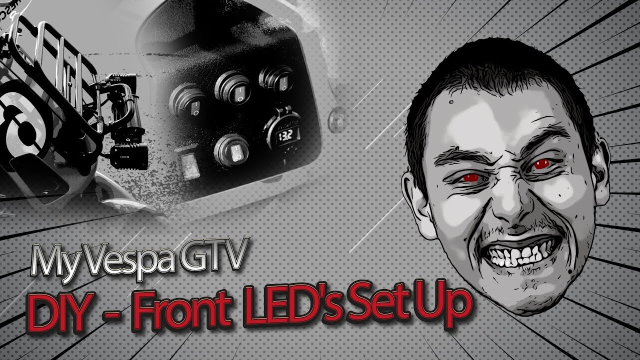 DIY - My Vespa GTV LED's Set Up