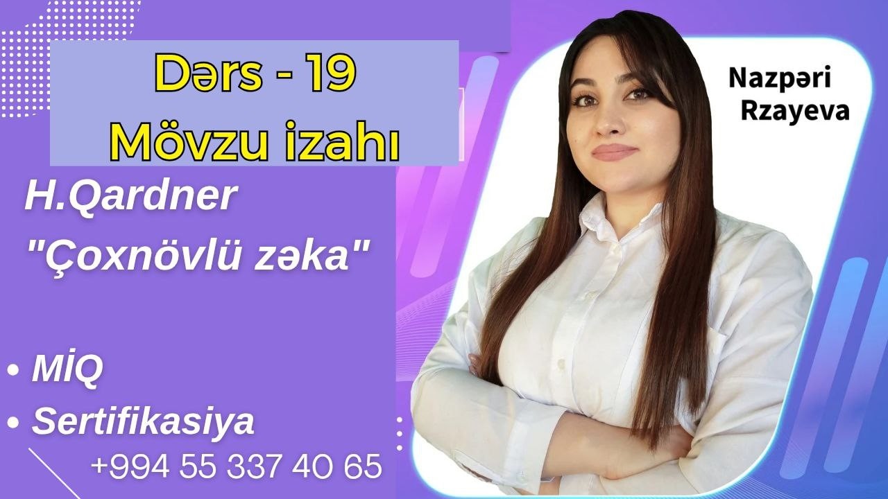 KURİKULUM I CANLI DƏRS - 19 I H.QARDNER 