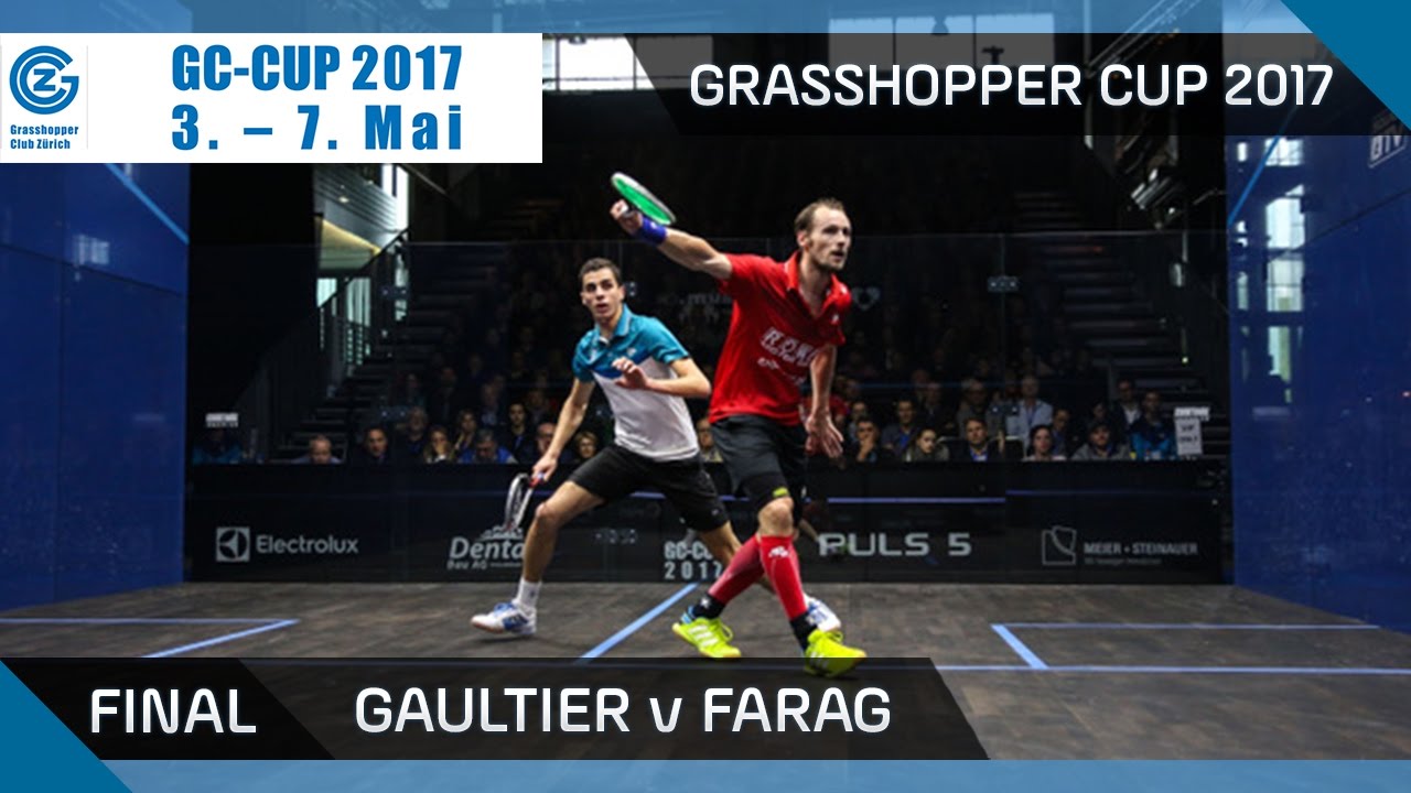 Сквош: Готье против Фарага — лучшие моменты финала Grasshopper Cup 2017