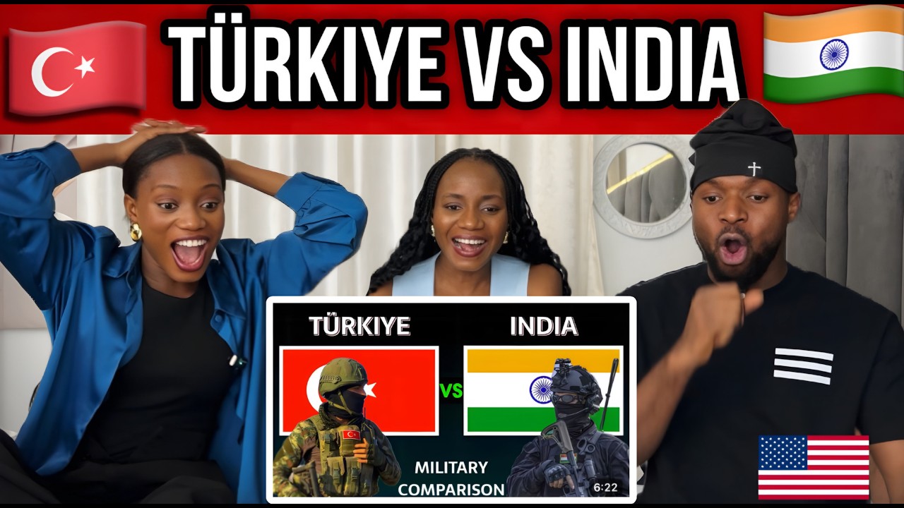Foreigners Reaction To Turkey vs India Millitary Power Comparison 2025 🇹🇷🇮🇳