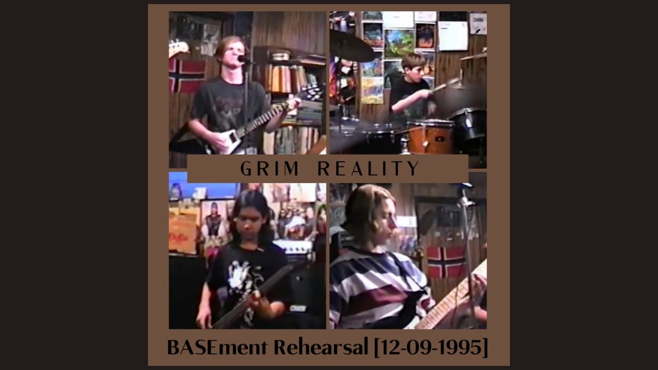 Grim Reality (Brooklyn Melodic Metal Band) - BASEment Rehearsal [12-09-1995]