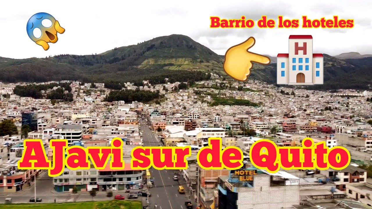 Ruidosa calle Ajavi sur de Quito en el 2022