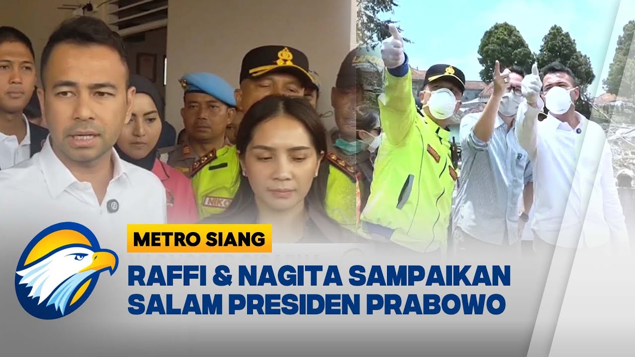 Sampaikan Salam Presiden, Raffi Ahmad Kunjungi Korban Longsor Cisarua | Metro Siang