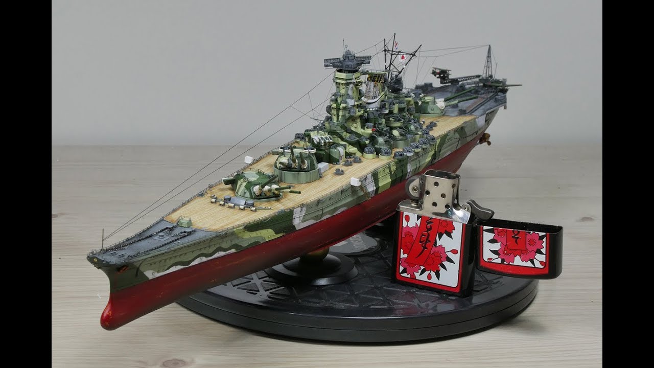 Painting 1/700 IJN Yamato WoWS Camouflage