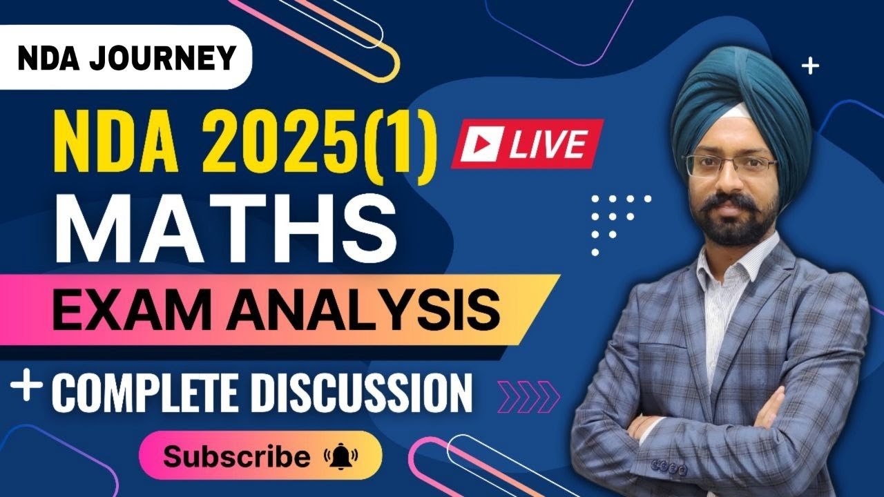 NDA 2025 1 maths answer key with complete explainatin by Sandeep Brar | NDA 2025 | CDS JOURNEY