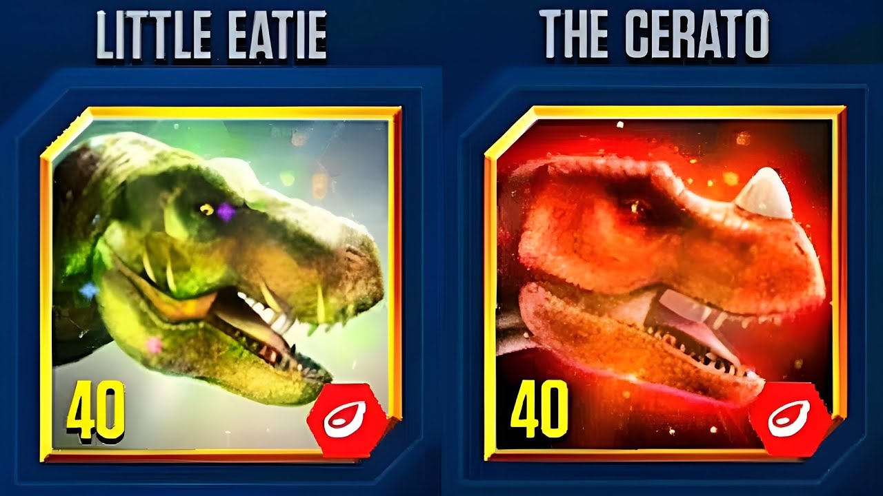 RAPTORS ON THE PROWL! LITTLE EATIE VS THE CERATO | JURASSIC WORLD THE GAME