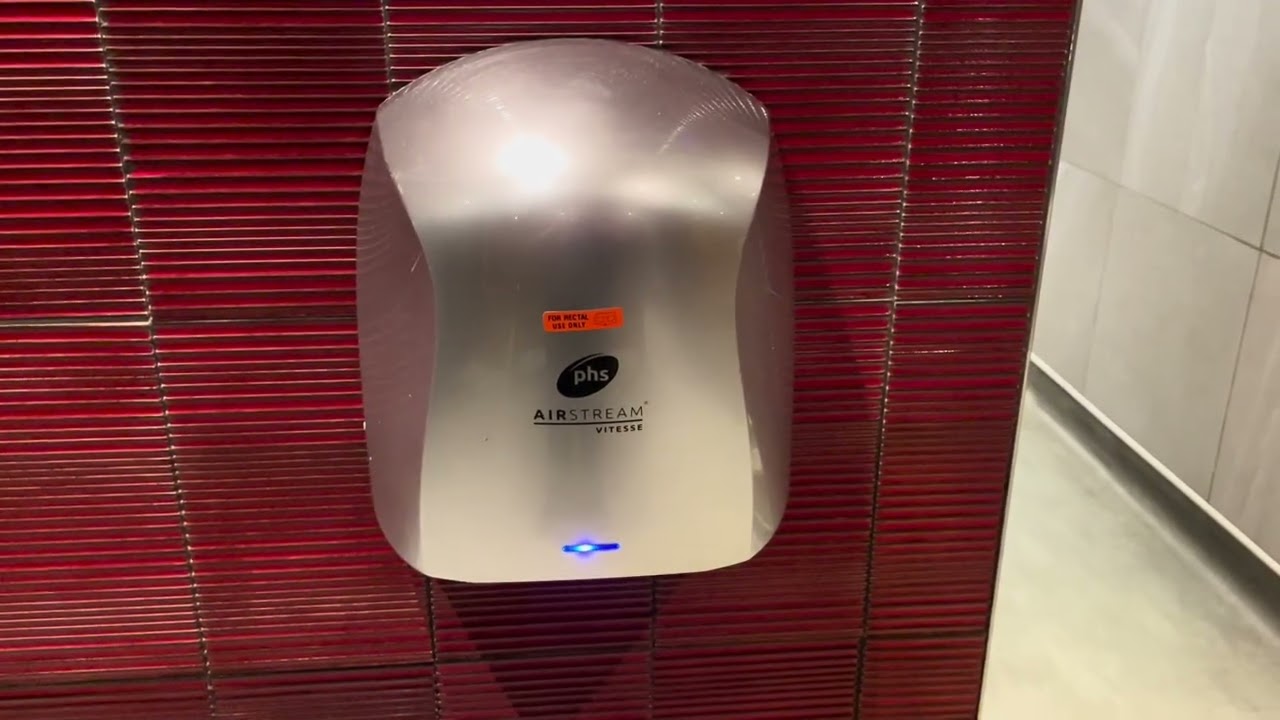2 PHS Airstream Vitesse Hand Dryers in the Groovy Male Toilets in The Chevalier Inn - JD Wetherspoon