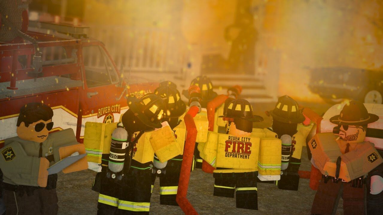 ROBBER TRAPPED with HOSTAGE in BURNING HOME! (Emergency Response Liberty County)