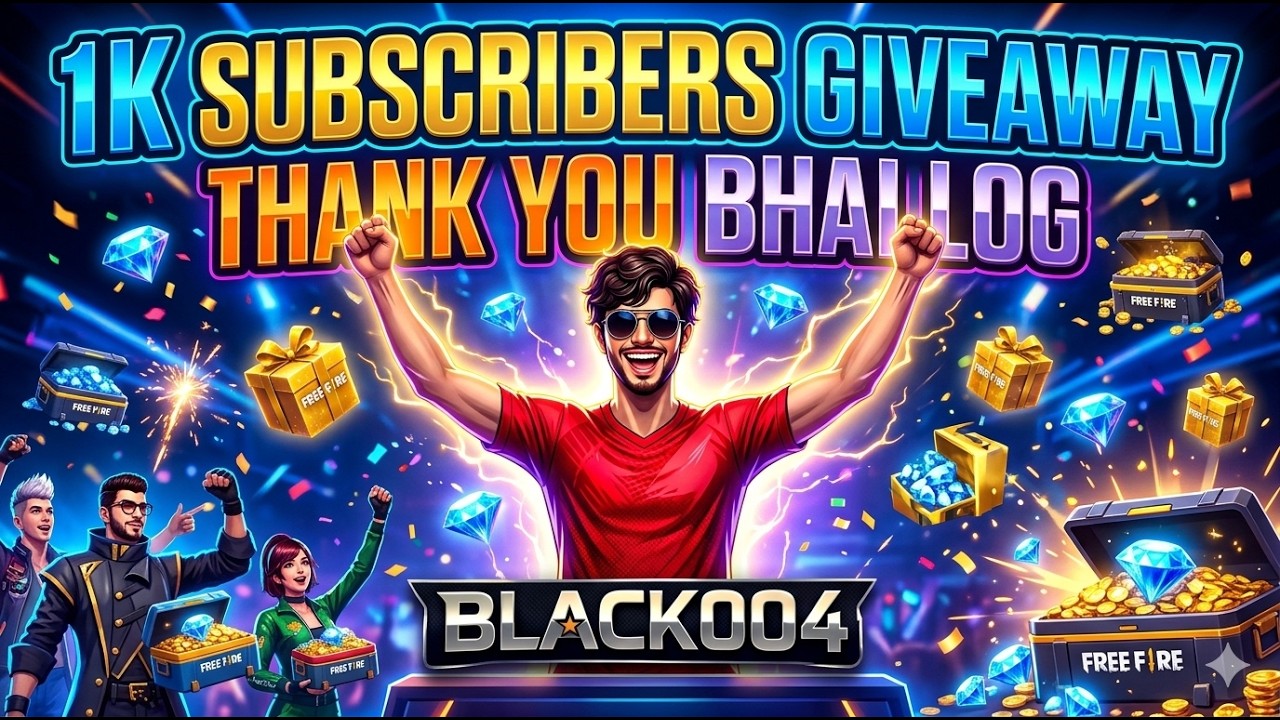 1K SPECIAL GIVEAWAY FOR BHAI LOG.THANK YOU ALL #shortslive #freefirelive #ffgiveaway #ffgiveawaylive