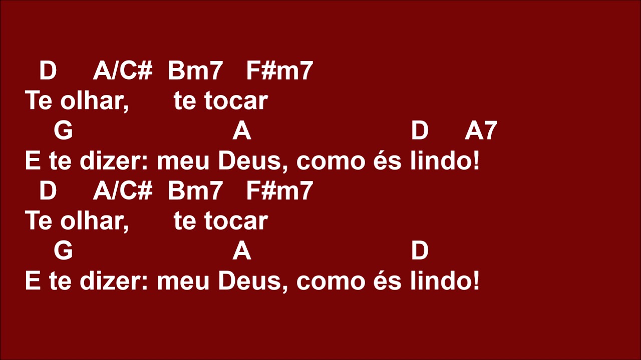 [COMUNHÃO] COMO ÉS LINDO