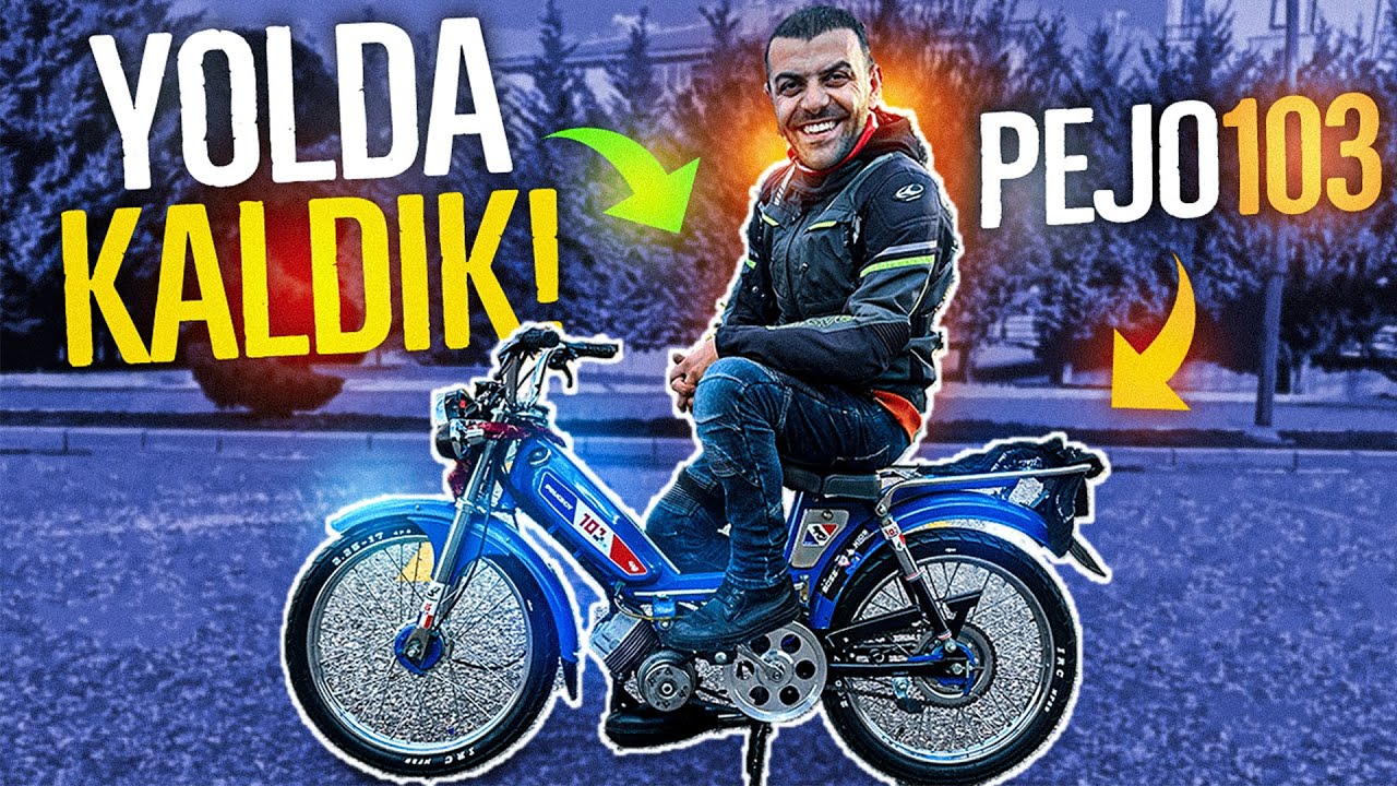 Pejo 103 Yatak Odasından Çıkardık | Motorlu bisiklet ile Yolda Kaldık | Kolaçan