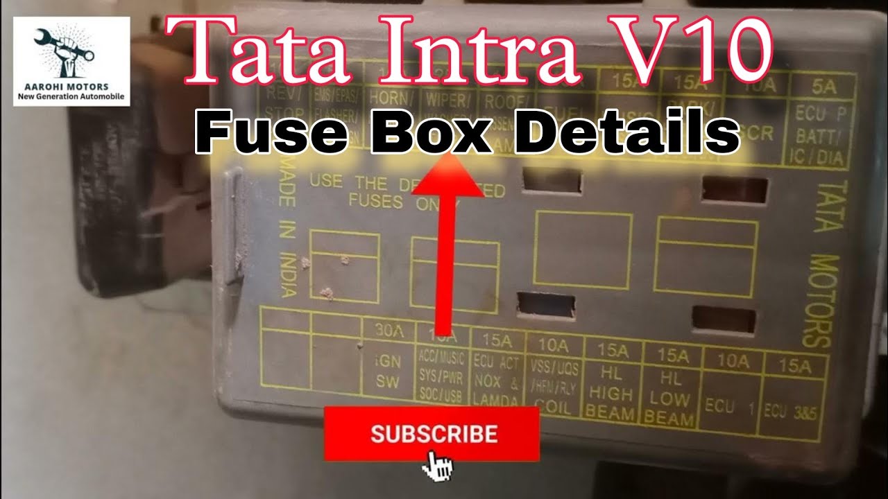 ❌❌ Tata Intra V10 Fuse Box Details ✅ | Intra V10 😳 Fuse Box Diagnose #fuse #diagnosis #v10 #bs6