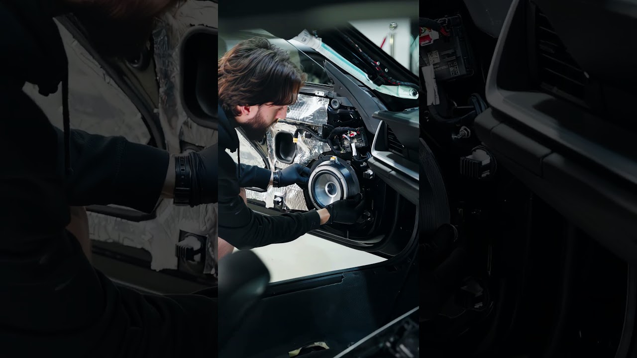 Porsche 992 Audison Thesis Speaker Install