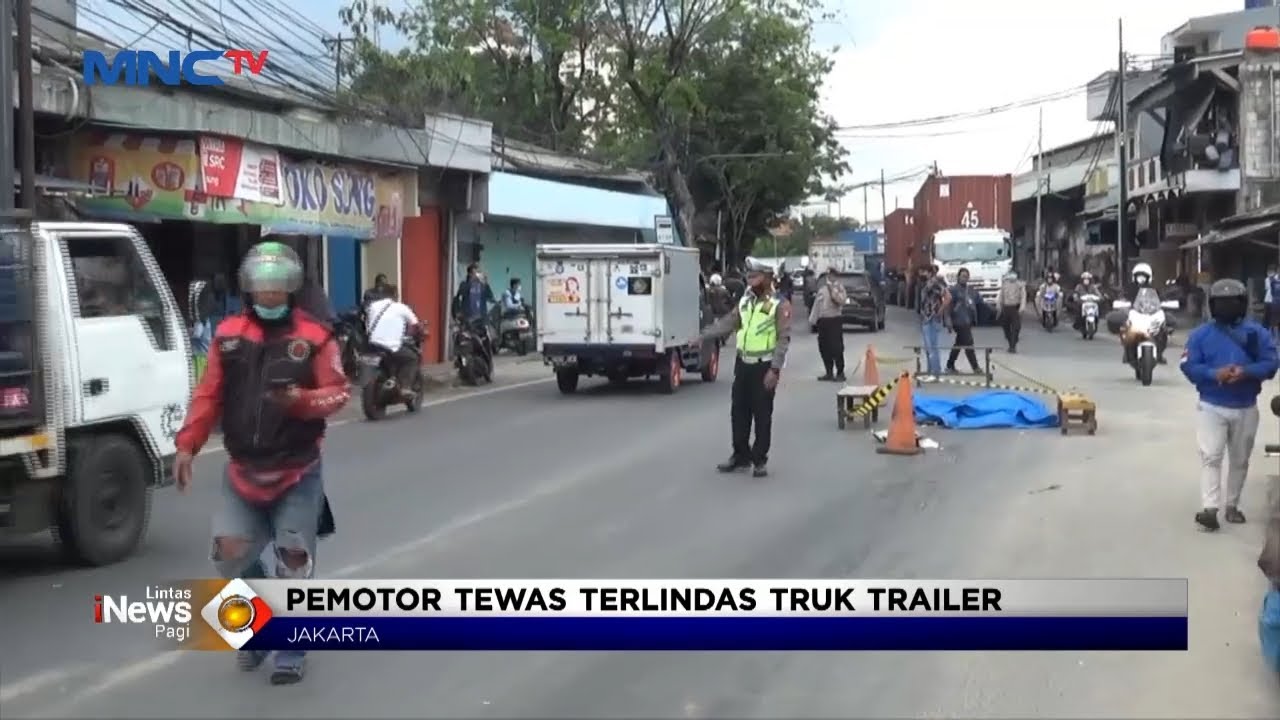 Terpeleset, Pemotor di Pademangan Tewas Terlindas Truk #LintasiNewsPagi 08/10