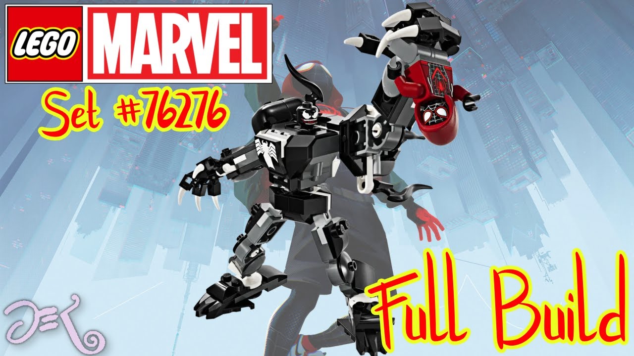 Lego Marvel #76276 Venom Mech Armor Vs Miles Morales Full Build