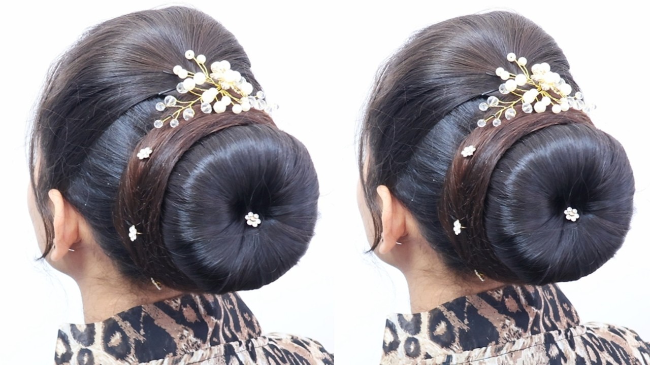 Beautiful Bun Hairstyle Tutorial | Hairstyle for birthday girl | Party hairstyle for everyday