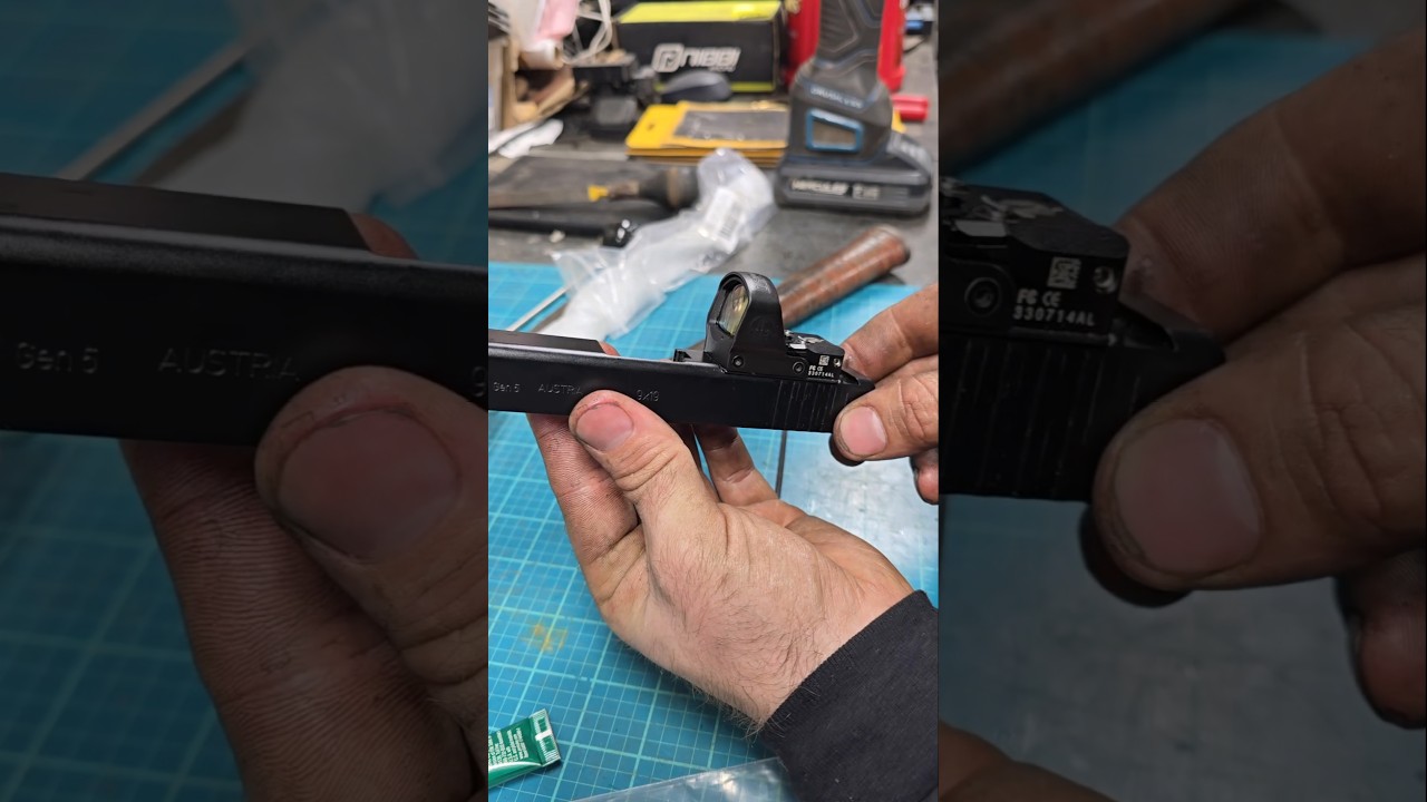Milling a Glock slide for red dot
