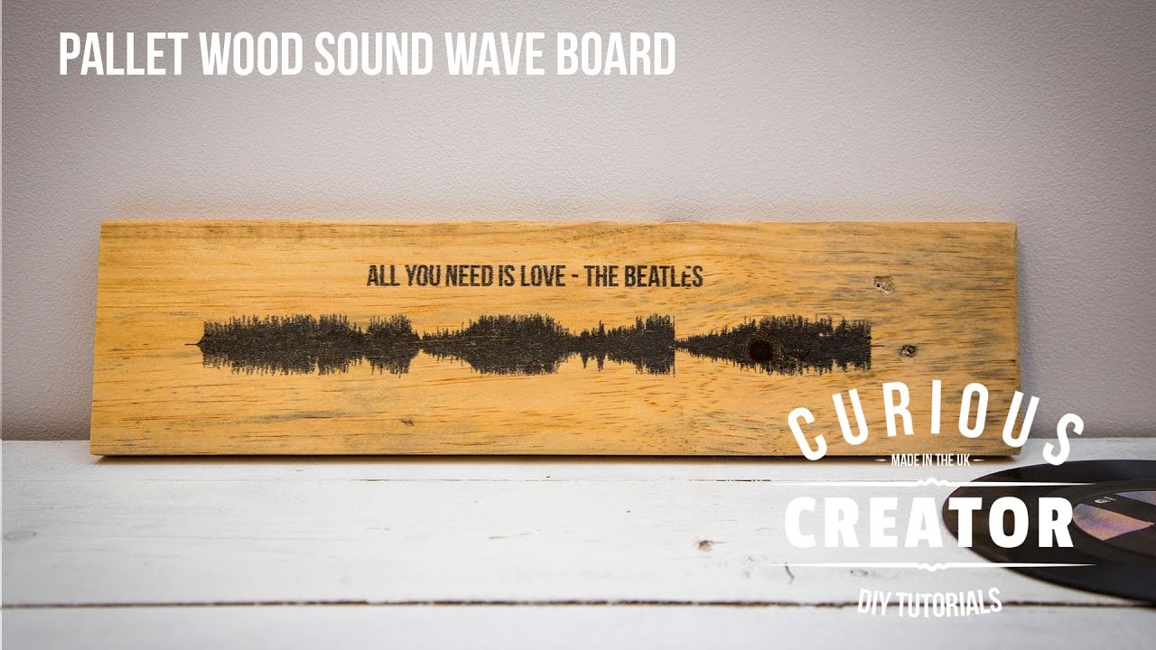#5 Pallet Wood Sound Wave Art - DIY Curious Creator