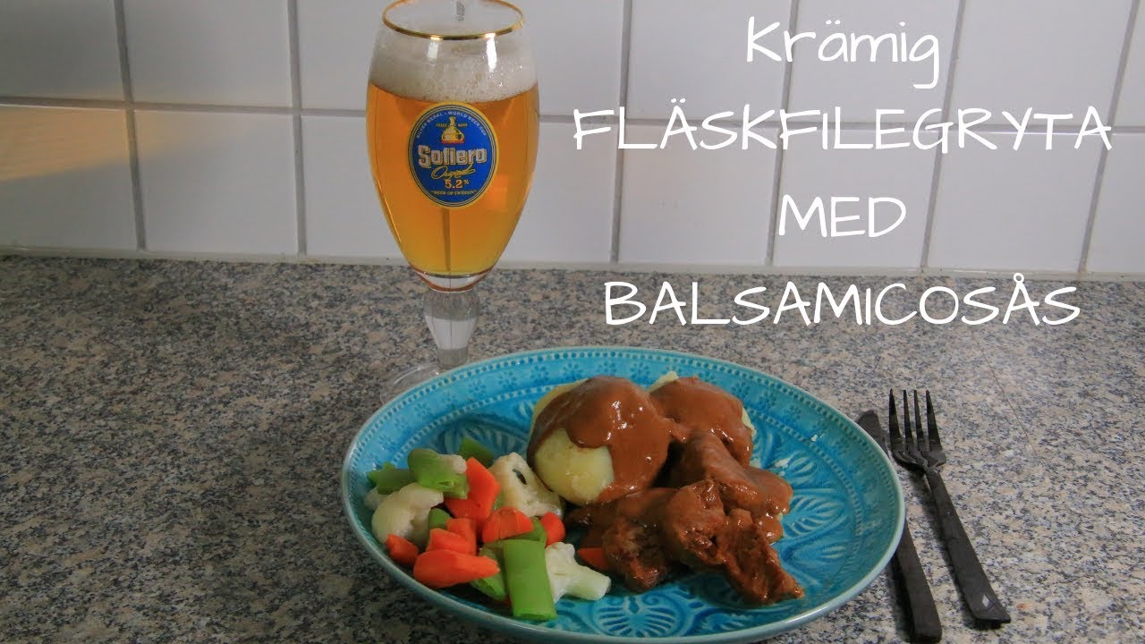 Kr&auml;mig FL&Auml;SKFILEGRYTA MED BALSAMICOS&Aring;S i Jalbysk&ouml;k