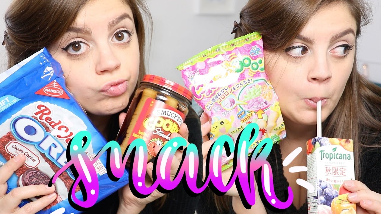 LA PAURA assaggiando snack giapponesi e americani • SFIDA • CHALLENGE