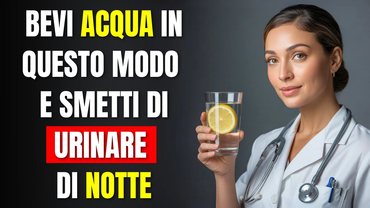 Medico renale rivela: Bevi acqua così e dormi tutta la notte