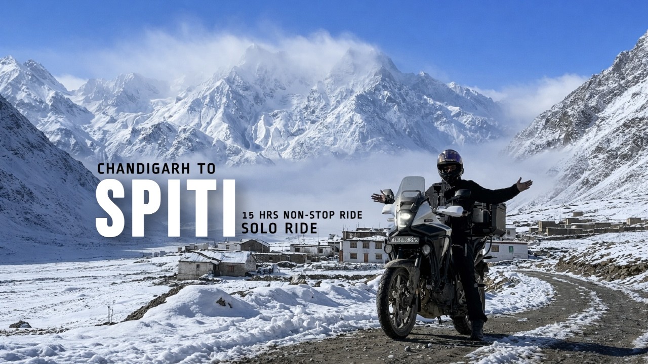 EXTREME WINTER SPITI 2026 | EP-1 CHANDIGARH TO KAZA NON -STOP RIDE 15 HRS | SOLO RIDE |HONDA NX500
