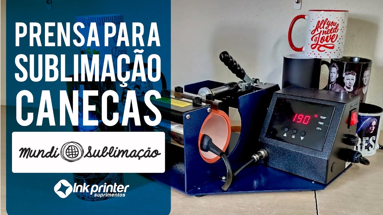 Prensa para Sublimação de Canecas Mundi Com um Diferencial Incrível! Bônus Aprenda a Configurar