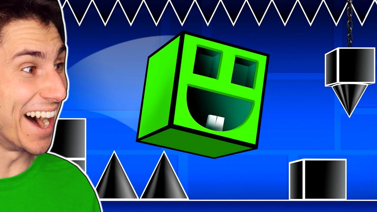 I Beat Geometry Dash IN 3D!
